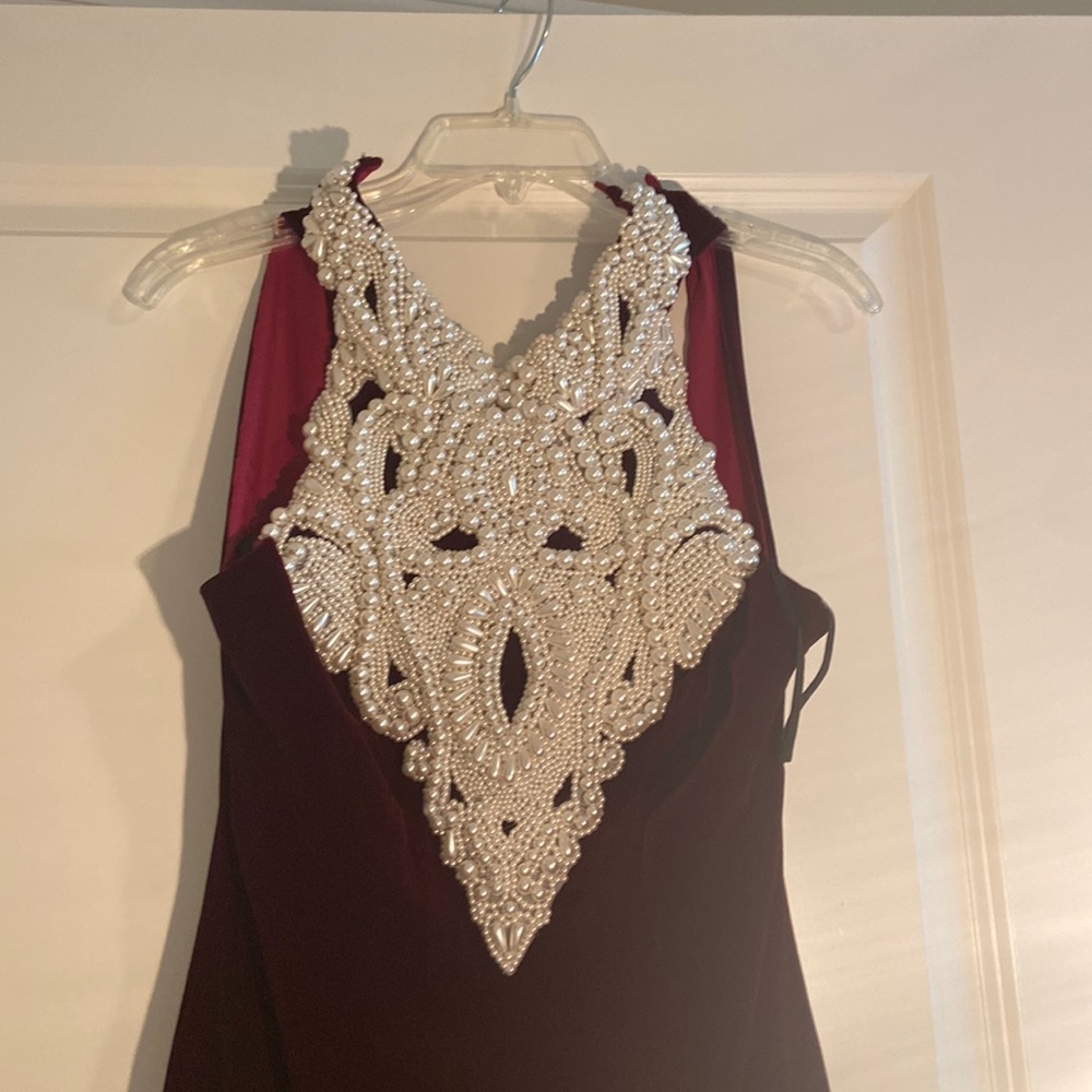 Caché Velvet Formal Gown